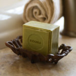 Natural green imported olive oil soap. Imported from Lebanon. 5.5 oz.