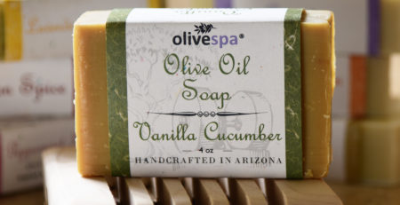 Olivespa Natural scented olive oil soap, Sonoran Spice scent, 4 oz.